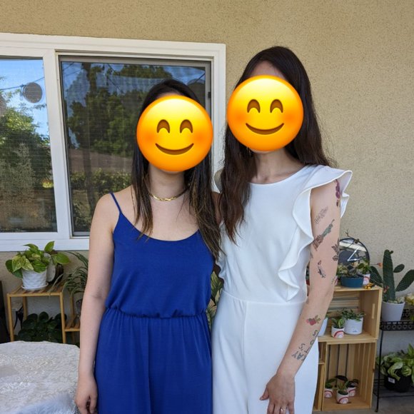 Lulu's White Ruffled Wide-Leg Jumpsuit (Size Small) - Picture 4 of 4